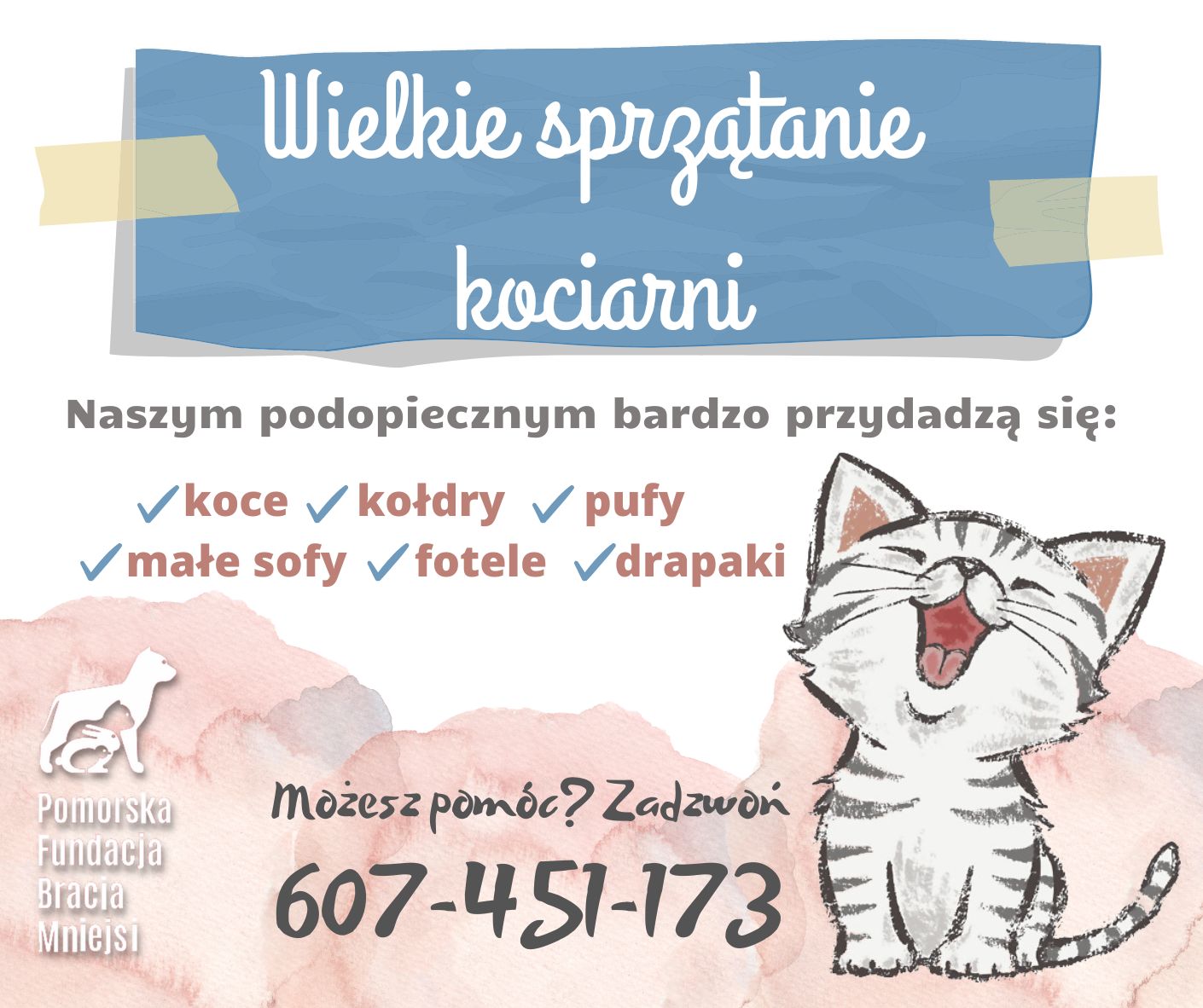 sprzątanie kociarni
